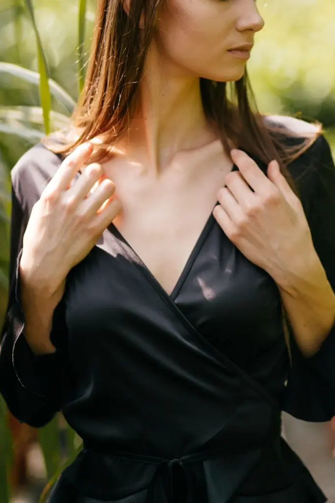 竹纖維莫代爾連衣裙上衣