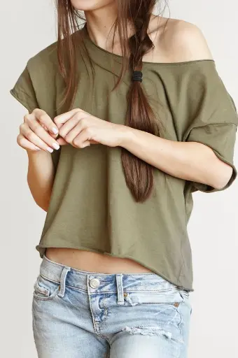 再生棉船領上衣